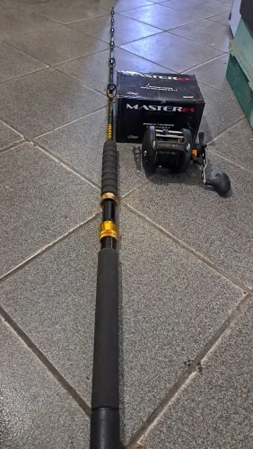Conjunto de carretilha MASTER EX 60HI vara Ottoni 1.80 M 180 lbs 