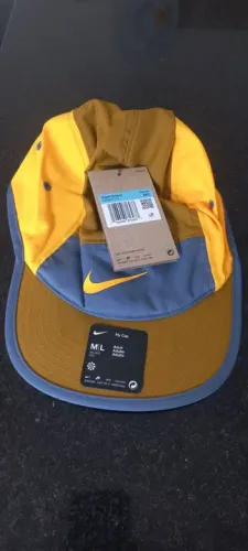 Boné Nike fly  Original - Amarelo/Azul - Tamanho M/L