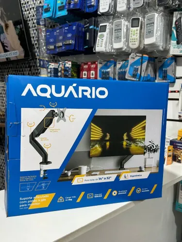 Suporte para Monitor Aquário com Pistão a Gás SIM-2000