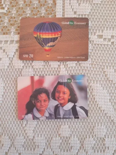 Cartões telefônicos internacionais 4 unidades  