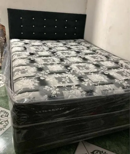 Black !!!! Até final de ano cama box casal mola bonnel com Cabeceira 750 ja com entrega!!!