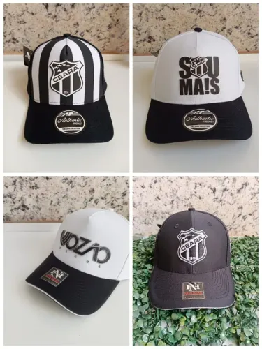 Boné Ceará Sport Club Vozão - Aba Curva Fitão Regulagem 