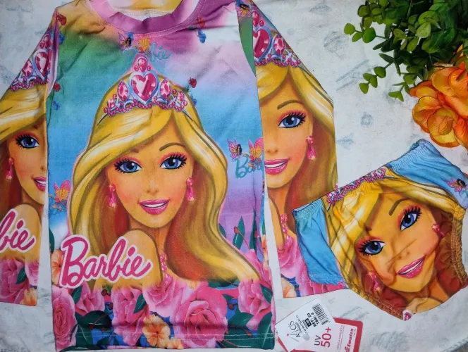 Conjunto Infantil UV 50 Longa e Calcinha