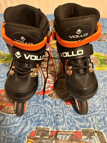 Patins 4 Rodas Inline 31-34 Infantil Roller Até 100kg Vollo