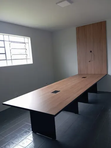 MESA DE REUNIÃO 3,80X1,20 + PAINEL ****LEIA A DESCRIÇÃO****