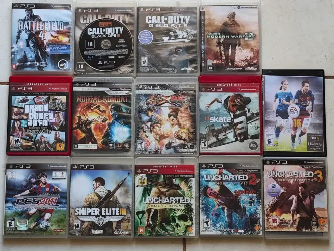 Vendo jogos de Playstation 3 PS3 em Uberlândia e Uberaba.