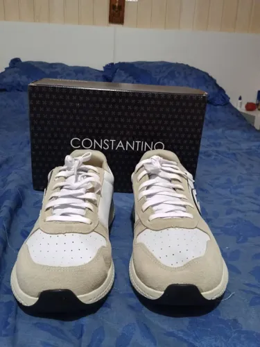 Tênis Casual Constantino Sato Branco Masculino NOVO NA CAIXA