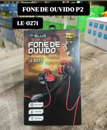 FONE DE OUVIDO COM FIO P2