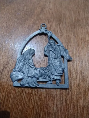 Enfeite natal presépio antigo