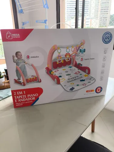 Tapete Piano e Andador 2 em 1 - Brinquedo Infantil