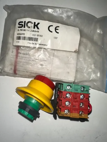 Botão Emergência Vermelho 600v 1na+2nf - Es21sb10g1 Sick