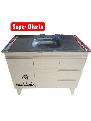 Balcão com pia 1metro a pronta entrega 