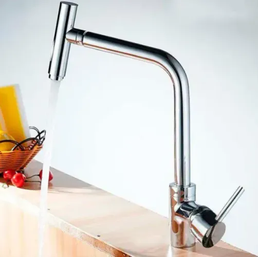 Torneira Cozinha Monocomando Articulada 360° Inox OUTLET
