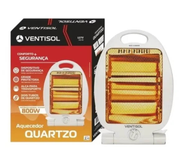 Aquecedor Ventisol Quartzo 800W - Novo