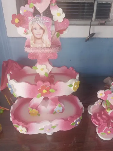 Bandeja Decorativa Barbie para Festas
