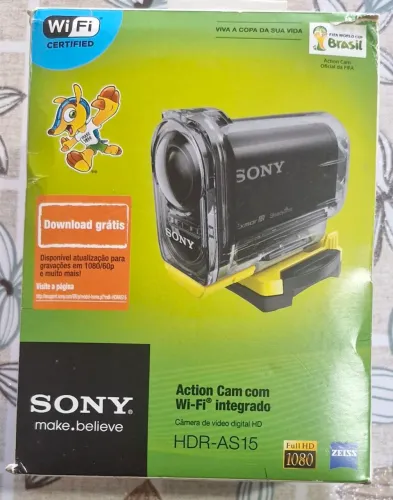 Filmadora Sony HDR-AS15 Action Cam com Wi-Fi