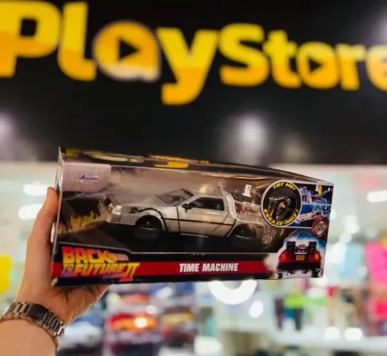 Carro Delorean Com Rodas Articuladas