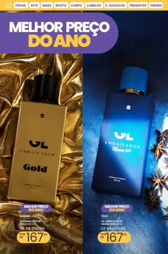 Perfumes Embaixador Gold e Miami 305 - Melhor Preço!