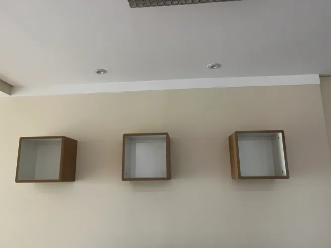 Trio de nichos quadrados em MDF