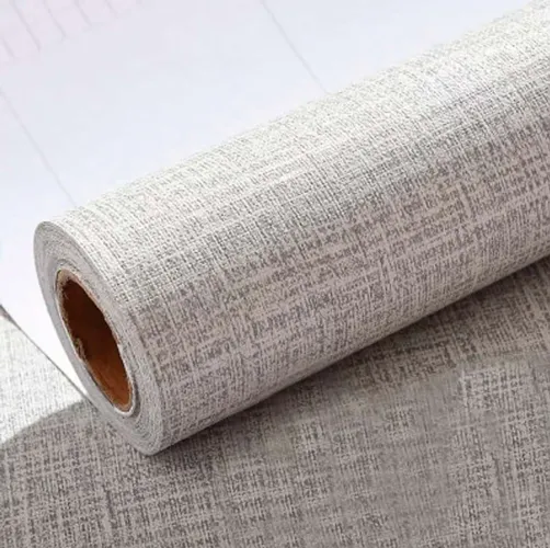 Papel de Parede Adesivo Texturizado - Bege Claro