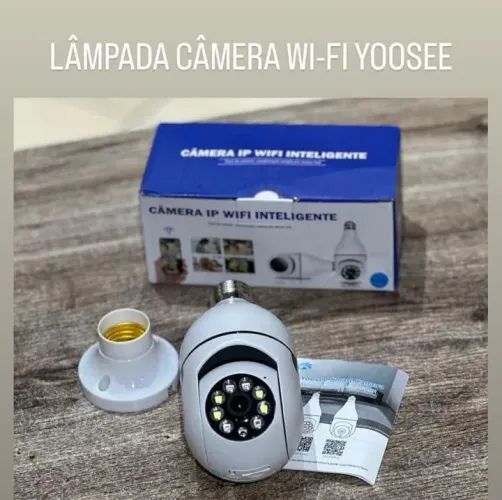 Lâmpada Câmera Wi-Fi Yoosee - Segurança e Praticidade