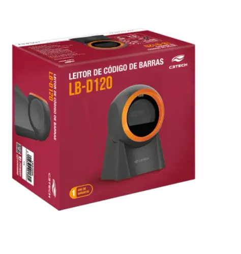 Leitor De Codigo De Barras 1d/2d Usb Lb-d120bk C3 Tech