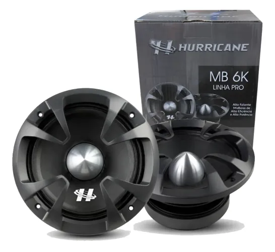 Alto Falante Hurricane MB 6K 700 rms o Par Novo 1 ano de Garantia
