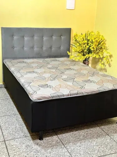 FRETE GRATIS! Cama Box Casal confortável + travesseiro brinde