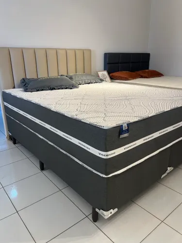 Cama Casal Queen Premium VISCOCHARME de Molas Ensacadas