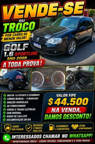 Volkswagen Golf Sportline 1.6 MI Total Flex 8V 4P 2009