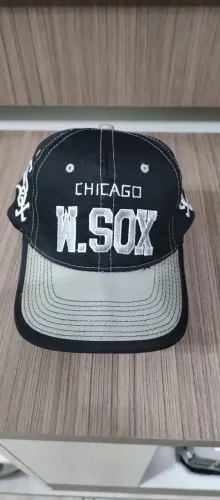 Boné vintage Chicago White Sox bordado Looney Tunes Major League Baseball Ler Descrição