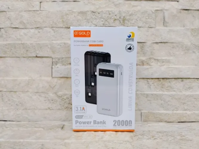 Carregador Power Bank A Gold Portátil 20000mah Universal