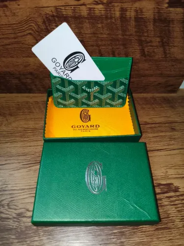 Porta cartão Goyard verde 