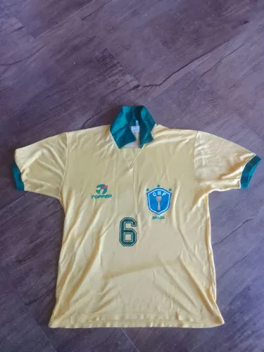 Camisa Seleção Brasileira Topper 1990 Original de Época