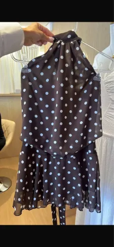 Vendo vestido de poá em perfeito estado.