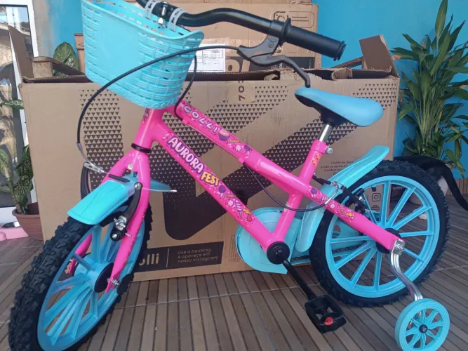 Bicicleta Infantil Aro 16 Colli Aurora Fest - NOVA (Fazemos Entrega)