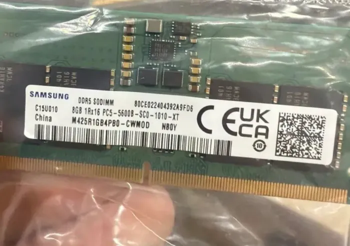 Memória RAM Samsung 8GB DDR5 5600MHz SODIMM Notebook - 2 meses de uso