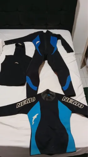 Roupa de mergulho neoprene Nemo Feminina + infantil