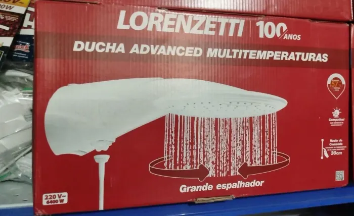Chuveiro lorenzetti advanced 220w 6400w