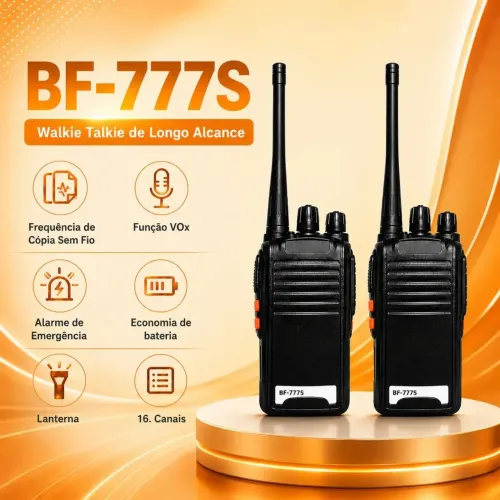 Kit par de Rádio Comunicador Bf-777s - Baofeng