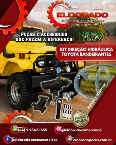 KIT DIREÇÃO HIDRÁULICA TOYOTA BANDEIRANTES!