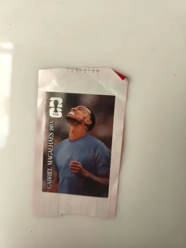 Figurinha panini em parceria com coca cola Gabriel Magalhães copa 2026