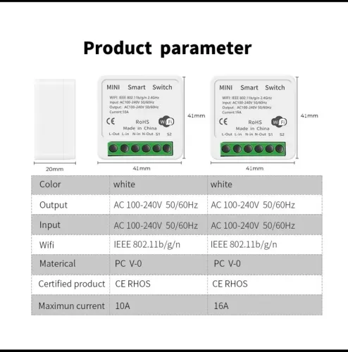 mini interruptor wifi