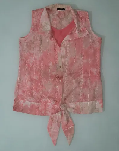 Blusa tie dye rosa plus size - Usada