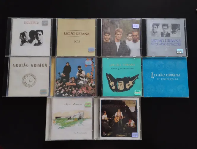 Coleção Combo Lote CDs Legião Urbana - Anos 90 Renato Russo Rock Brasil Punk Rock Postpunk