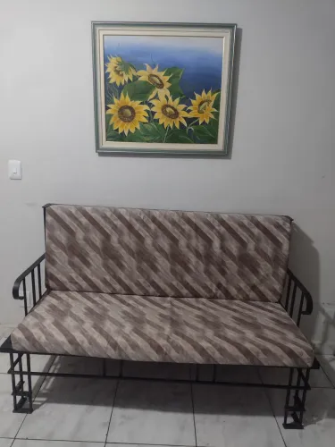 Sofá de ferro maciço vendo ou troco