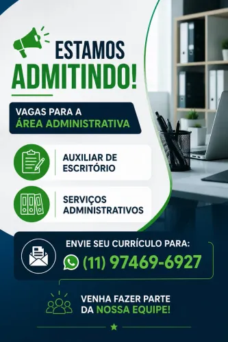 Estamos contratando auxiliar administrativo 