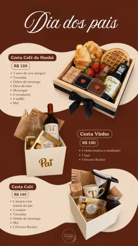 Cesta de café da manhã