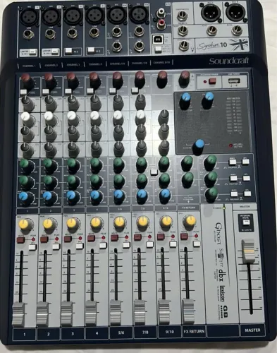 Mesa Soundcraft 10 canais zerada