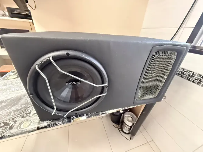 Som completo carro roadstar 5.1+ endurece 2k 800w 2+2 + 2 corneta bs d250-x + fiação 